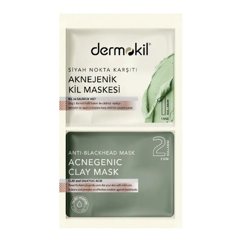 Dermokil Siyah Nokta Karşıtı Kil Maske 2 x 7.5 ml