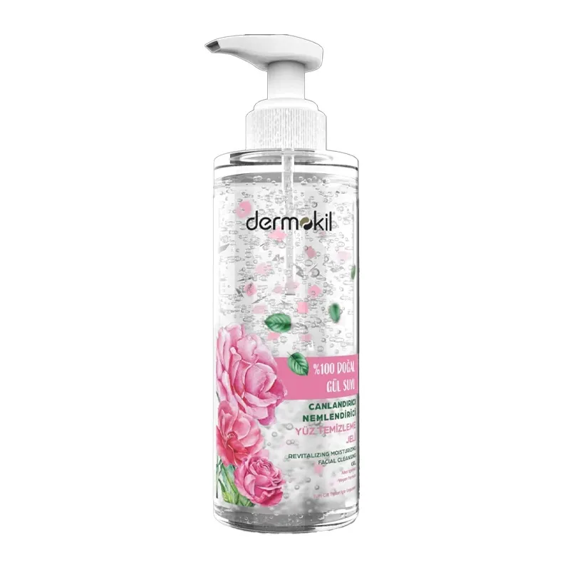 Dermokil Canlandırıcı Doğal Gül Suyu İçerikli Yüz Temizleme Jeli 200 ml