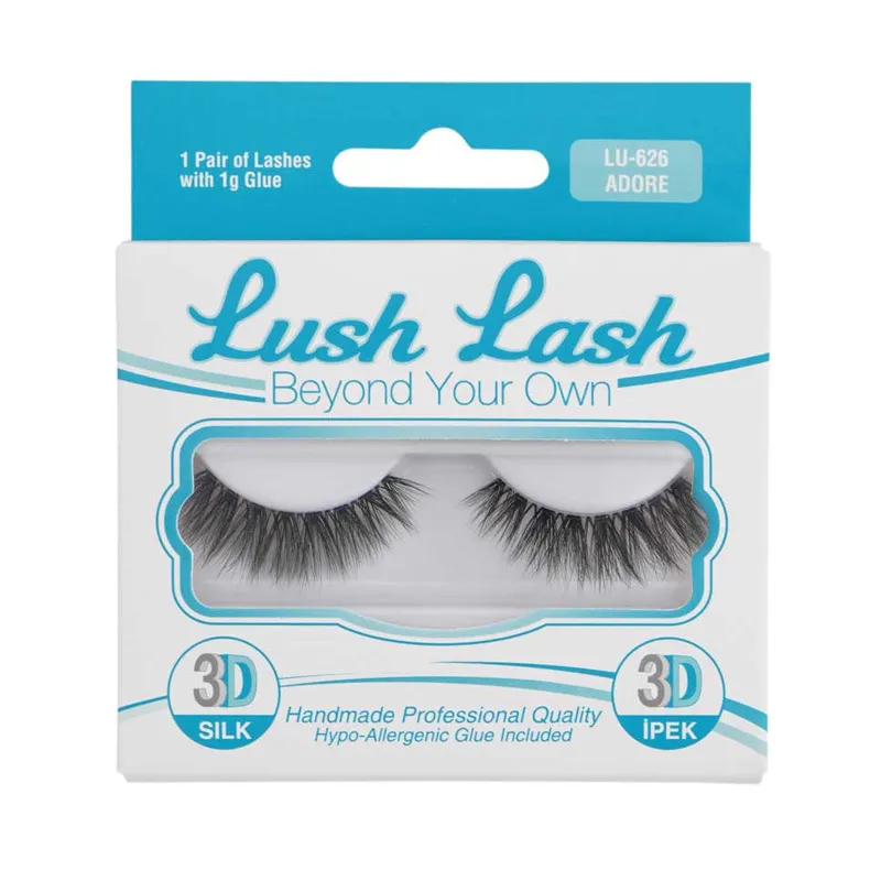 Lush Lash 3D İpek Takma Kirpik Adore LU-626