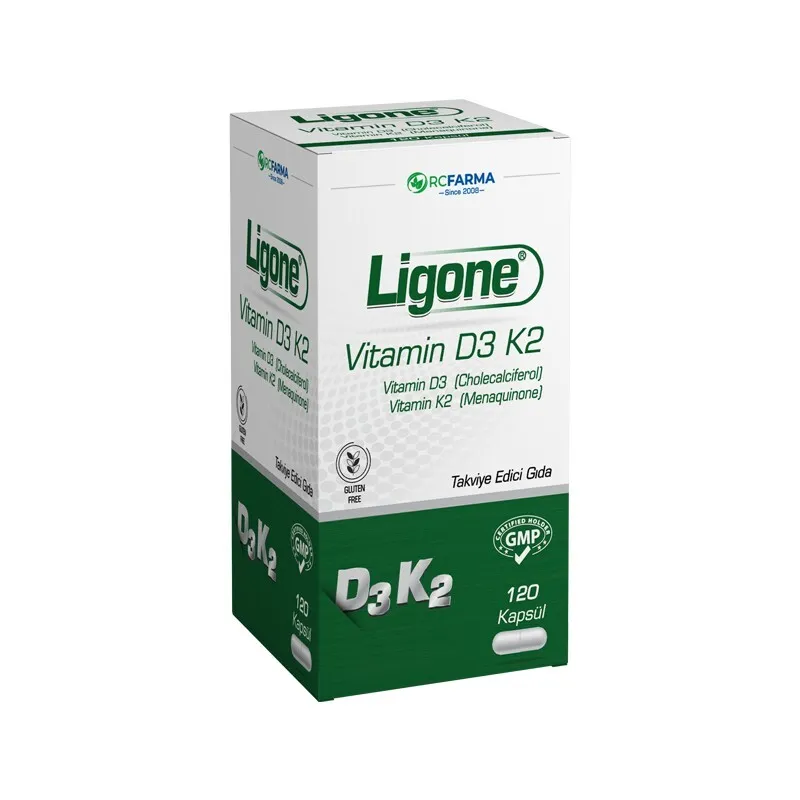 Ligone Vitamin D3K2 Takviye Edici Gıda 120 Kapsül