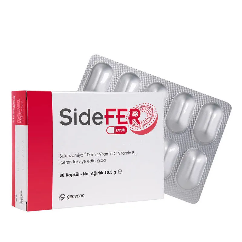 Sidefer Vitamin C ve Vitamin B12 30 Kapsül