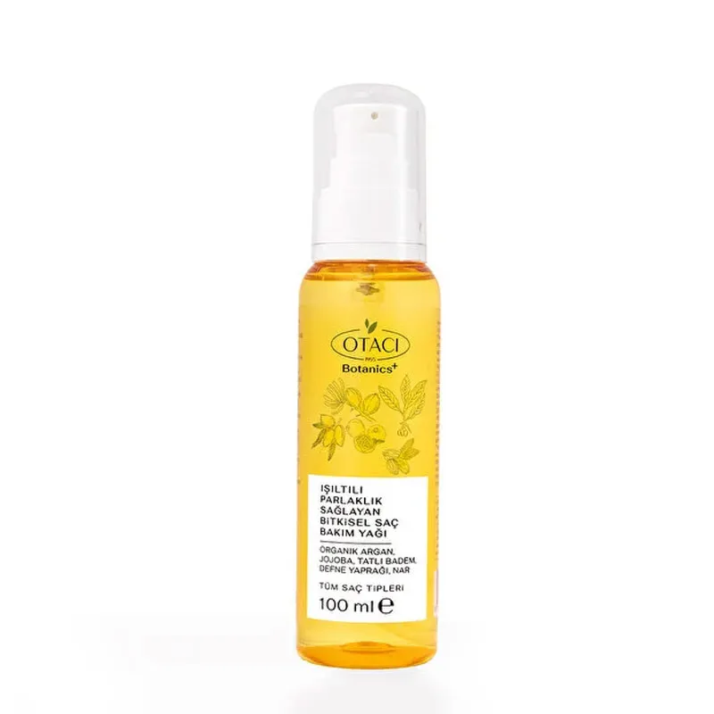 Otacı Işıltılı Parlaklık Sağlayan Bitkisel Saç Bakım Yağı 100 ml