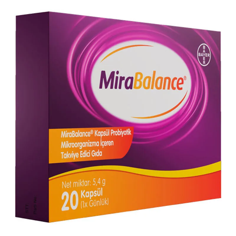 Bayer Mirabalance Probiyotik İçeren Takviye Edici Gıda 20 Kapsül