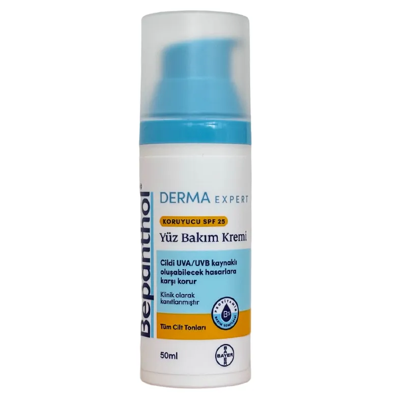 Bepanthol Derma Nemlendirici ve Besleyici SPF 25 Yüz Bakım Kremi 50 ml
