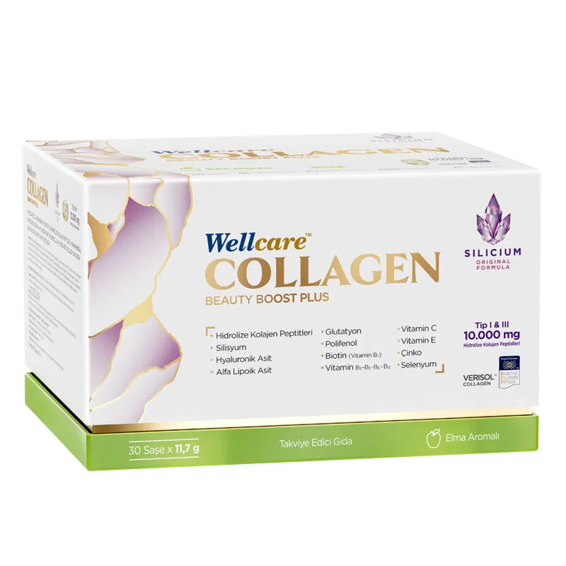 Wellcare Collagen Beauty Boost Plus 10.000 mg 30 Saşe Elma Aromalı