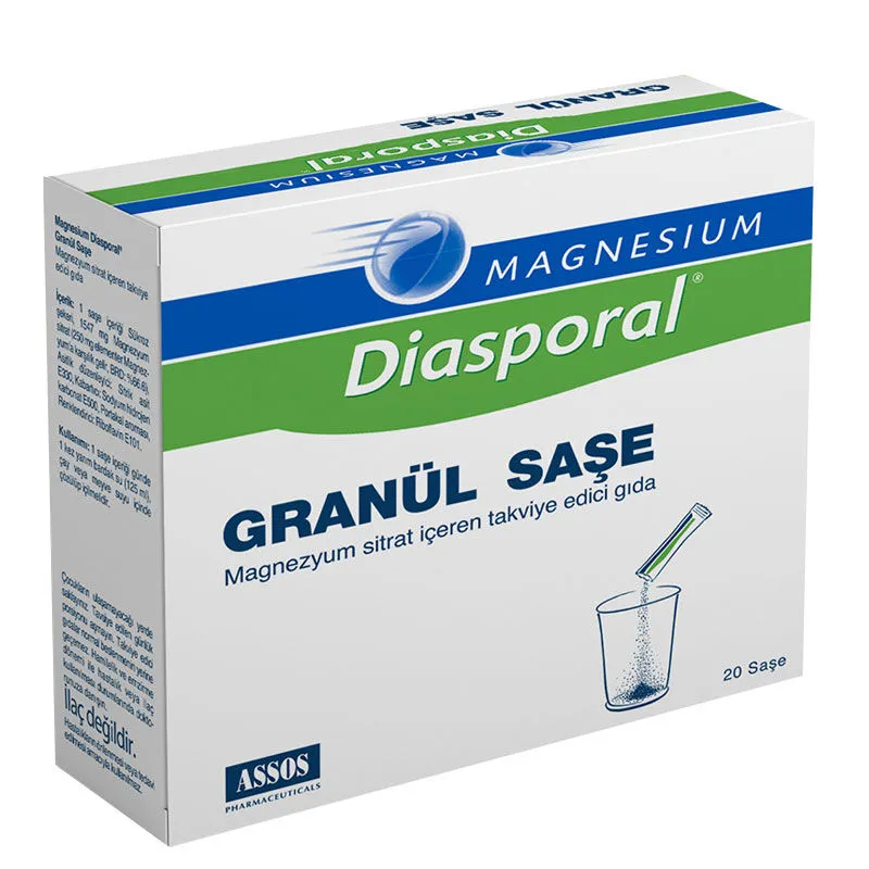 Magnesium Diasporal Granul Saşe 20 Poşet
