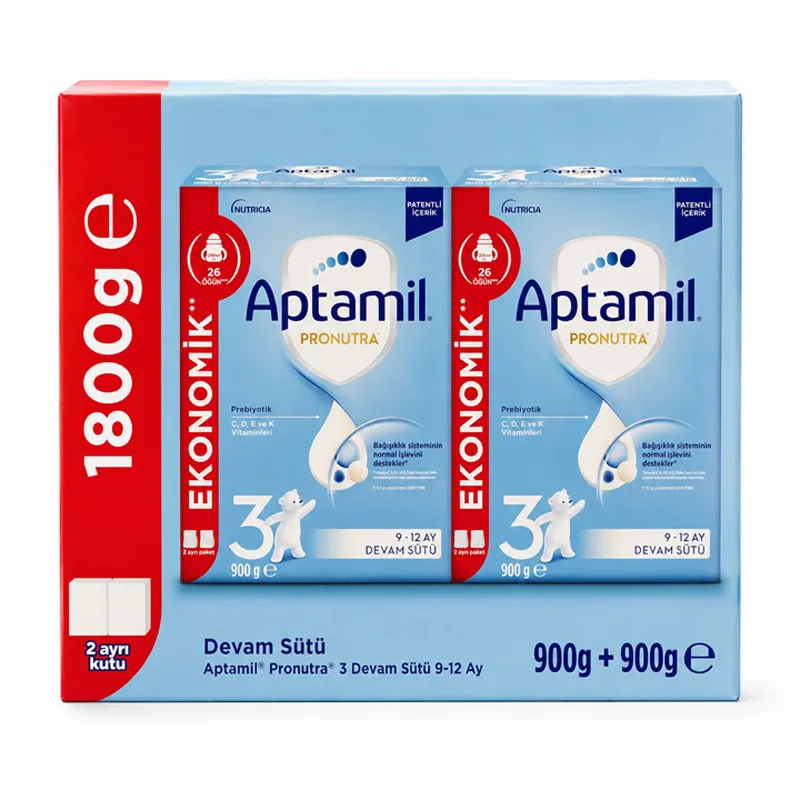 Aptamil Pronutra 3 Devam Sütü 900 gr (2x900 gr)