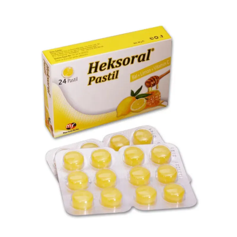 Heksoral Pastil Bal+ Limon + Vitamin C 24 Adet