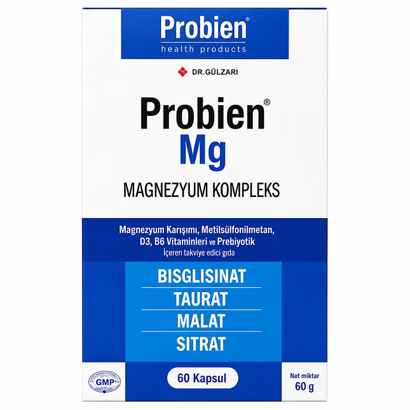 Probien Mg Magnezyum Kompleks Takviye Edici Gıda 60 Kapsül