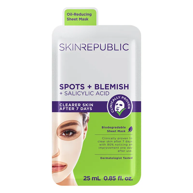 Skin Republic Spots + Blemish Face Mask Sheet 25 ml