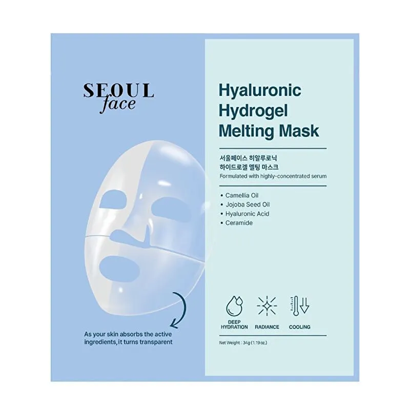 Dermal Korea Seoul Face Hyaluronic Hydrogel Eriyen Yüz Maskesi 34 gr