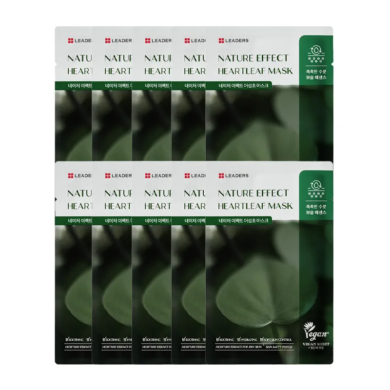 Leaders Nature Effect Heartleaf Nemlendirici Maske 10 Adet
