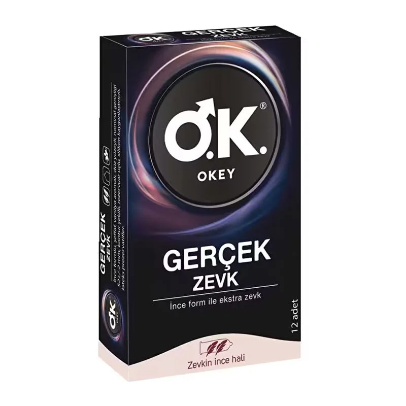 Okey Gerçek Zevk Prezervatif 12 Adet