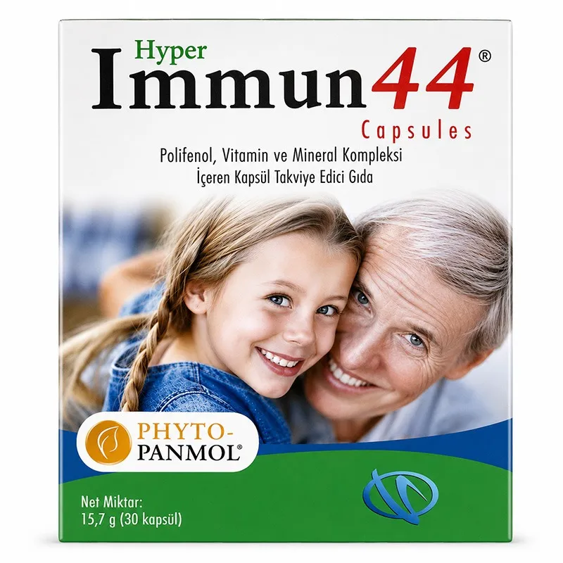 Hyper Immun44 Vitamin ve Mineral Takviye Edici Gıda 30 Kapsül