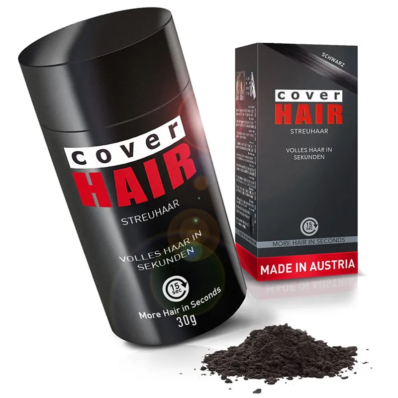 Cover Hair Saç Fiberi Toz - Siyah 30gr