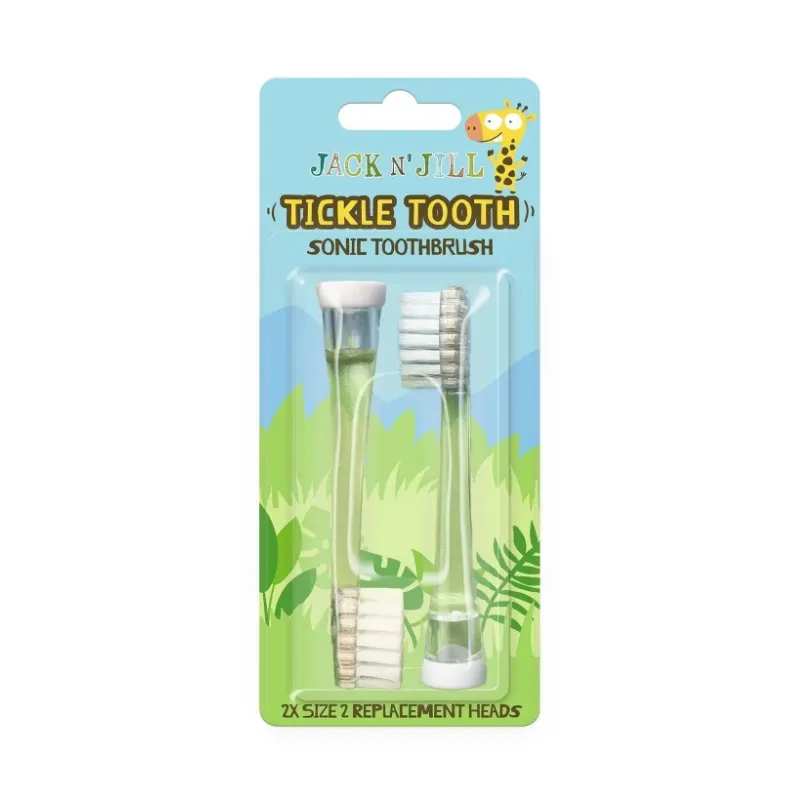 Jack And Jill Kids Tickle Tooth Sonic Diş Fırçası Yedek Başlıkları 2'li Paket